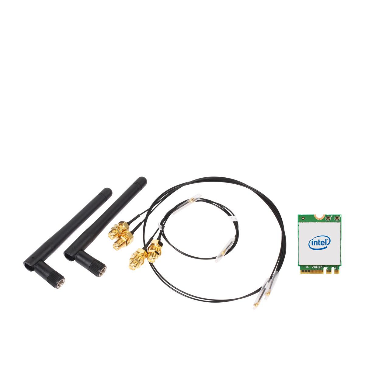 Shuttle WLN-M1 - Intel WLAN-ax/Bluetooth Combo Kit inklusief M.2 card, cables and externe antennes