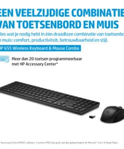 HP 655 draadloze toetsenbord- en muiscombinatie (zwart 10) - Afbeelding 2