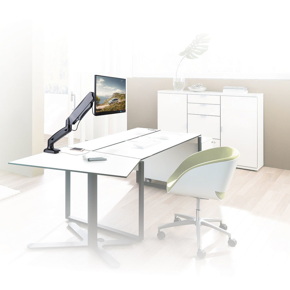 ACT Monitorarm 32" office met gasveer, 1 scherm - Afbeelding 3