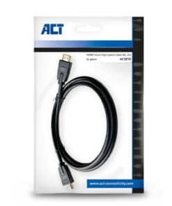 ACT 2 meter HDMI 8K Ultra High Speed kabel v2.1 HDMI-A male - HDMI-A male - Afbeelding 2