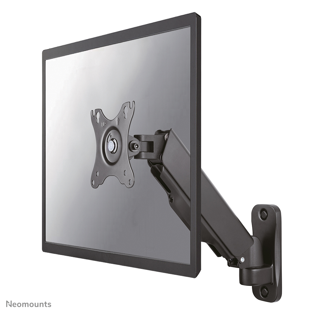 Neomounts WL70-440BL11 wall mounted gas spring monitor arm, 2 pivots, VESA 100x100mm - Afbeelding 2