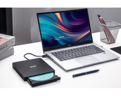 Acer Portable DVD Writer AXD001 optisch schijfstation DVD±RW Zwart - Afbeelding 6
