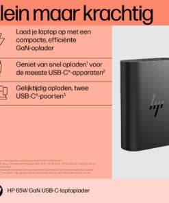 HP 65W GaN USB-C laptoplader - Afbeelding 2