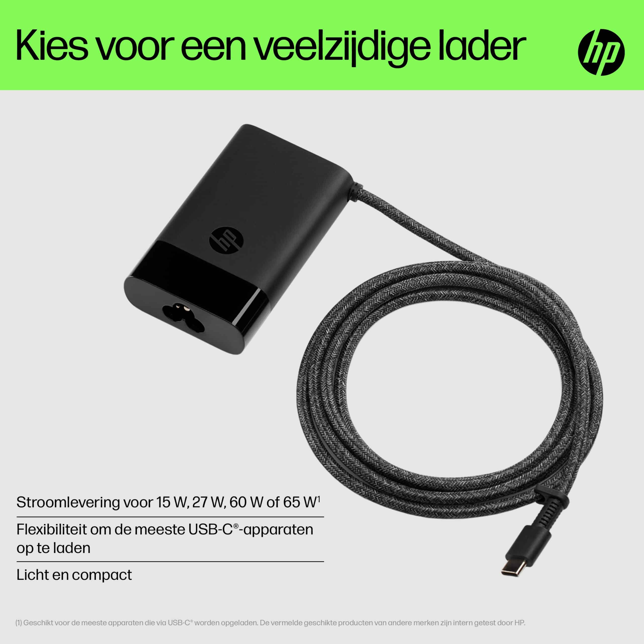 HP USB-C 65W-laptoplader - Afbeelding 6
