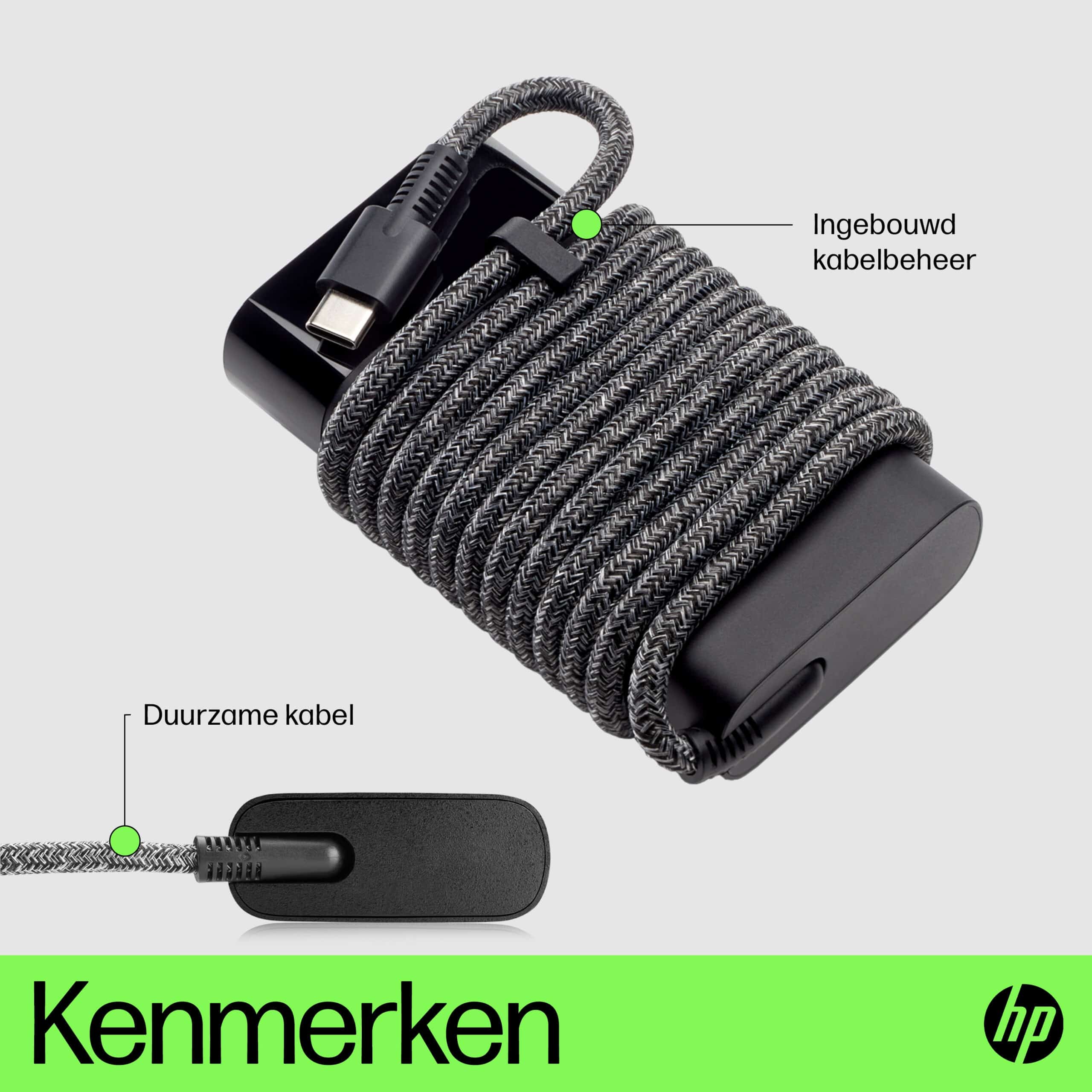 HP USB-C 65W-laptoplader - Afbeelding 2