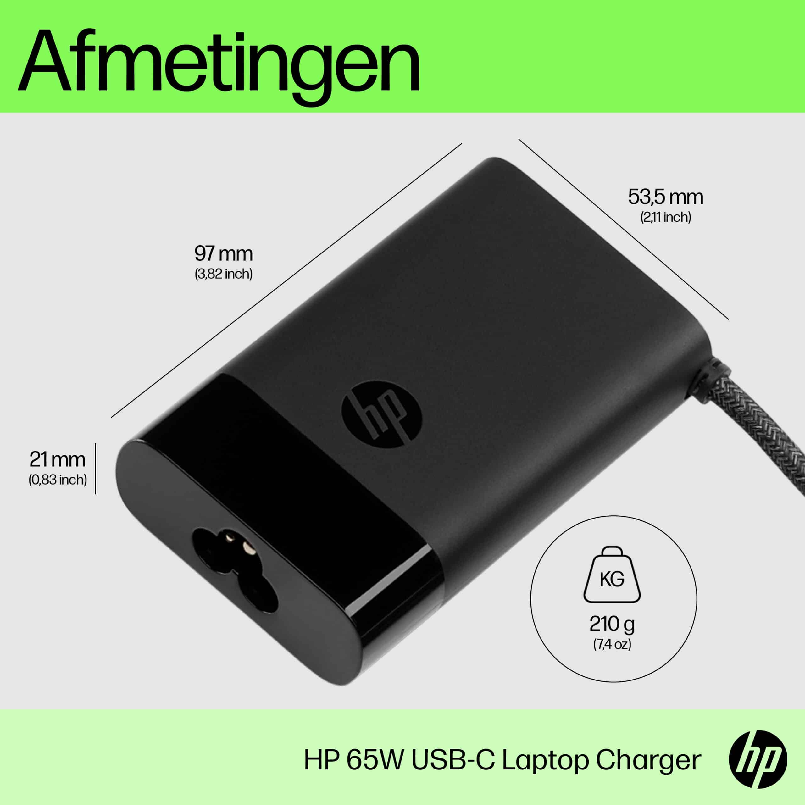 HP USB-C 65W-laptoplader - Afbeelding 5