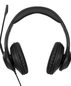 Targus AEH102GL hoofdtelefoon/headset Bedraad Hoofdband Oproepen/muziek USB Type-A Zwart