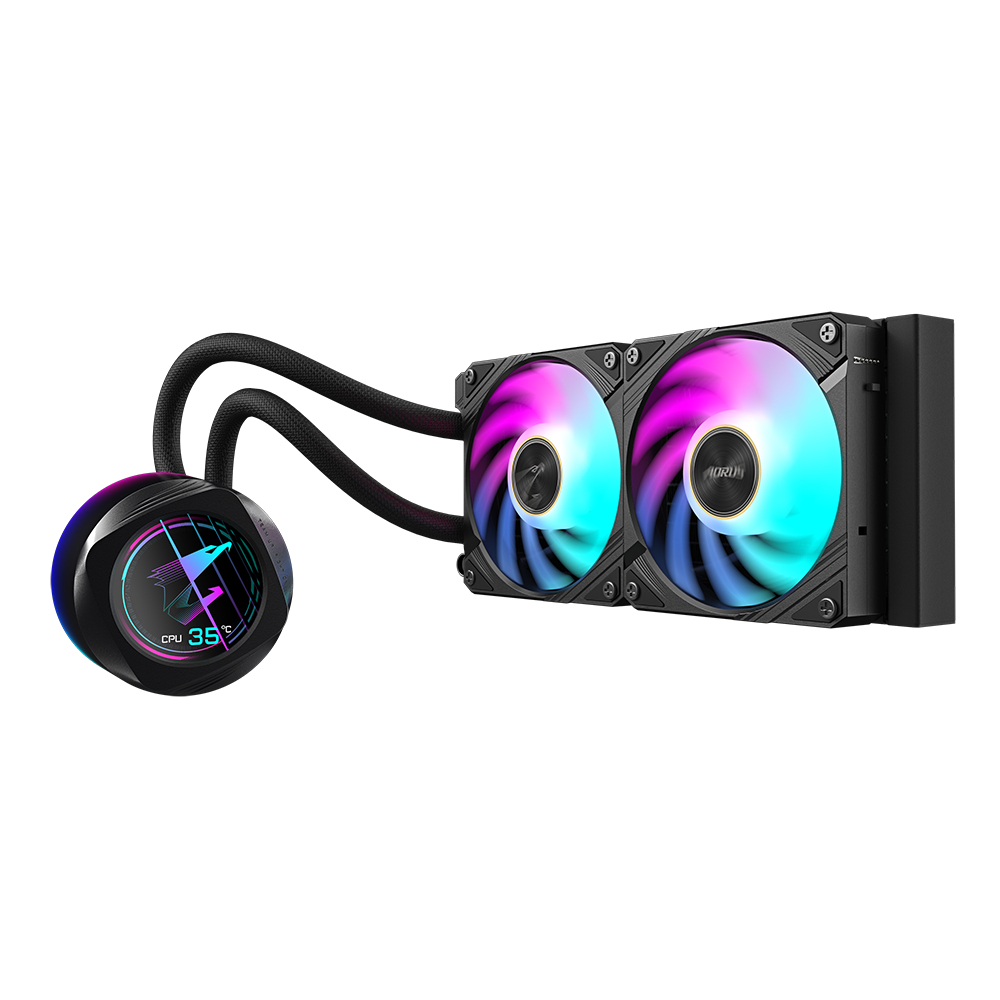 GIGABYTE AORUS WATERFORCE X II 240 Processor Alles-in-één vloeistofkoeler 12 cm Zwart - Afbeelding 3