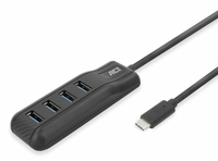 ACT AC6420 interface hub USB 3.2 Gen 1 (3.1 Gen 1) Type-C 5000 Mbit/s Zwart - Afbeelding 4