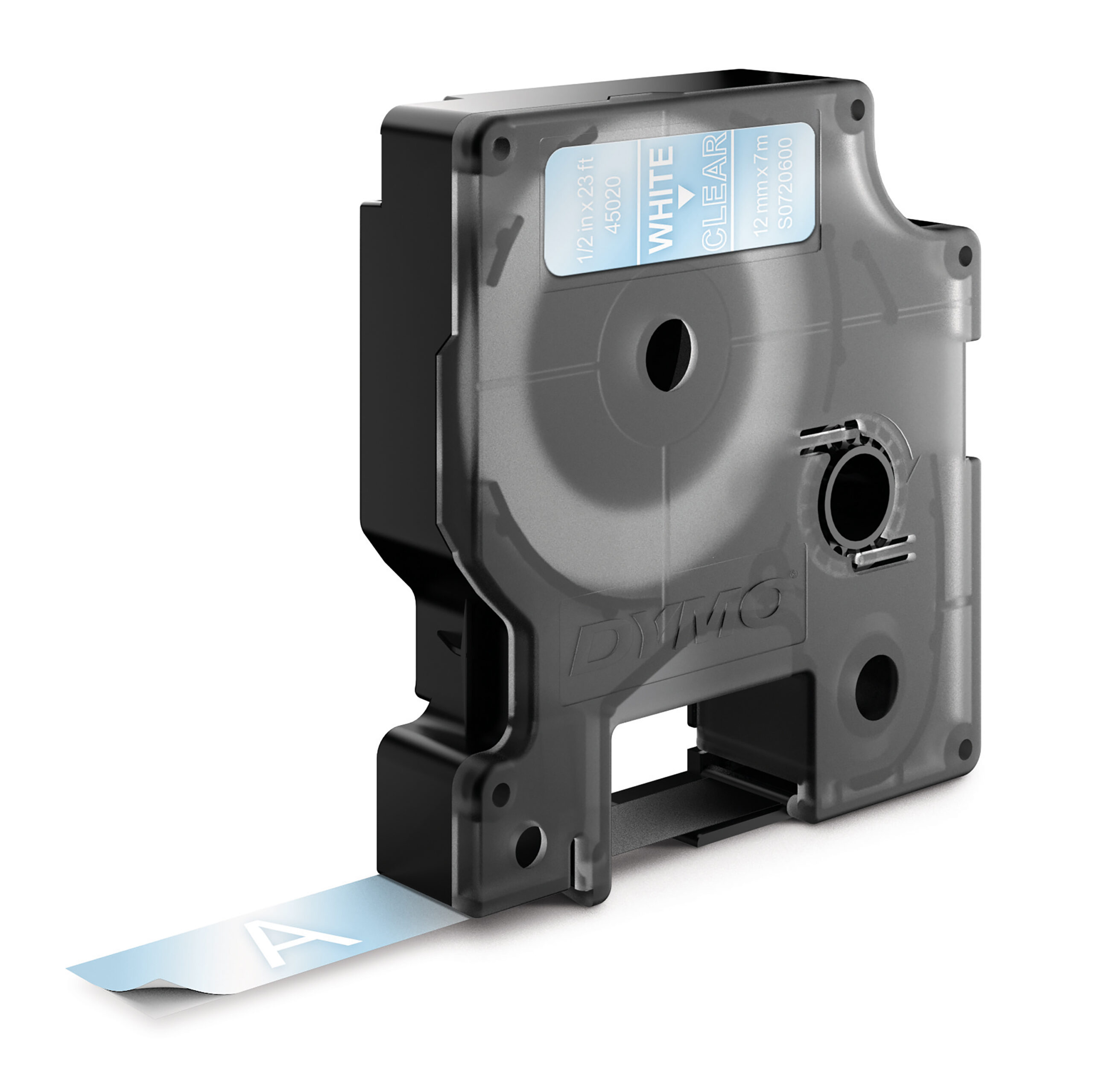 DYMO originele D1 labels | Witte Tekst op Doorzichtig Label | 12 mm x 7 m | zelfklevende etiketten voor de LabelManager labelprinter | gemaakt in Europa - Afbeelding 4