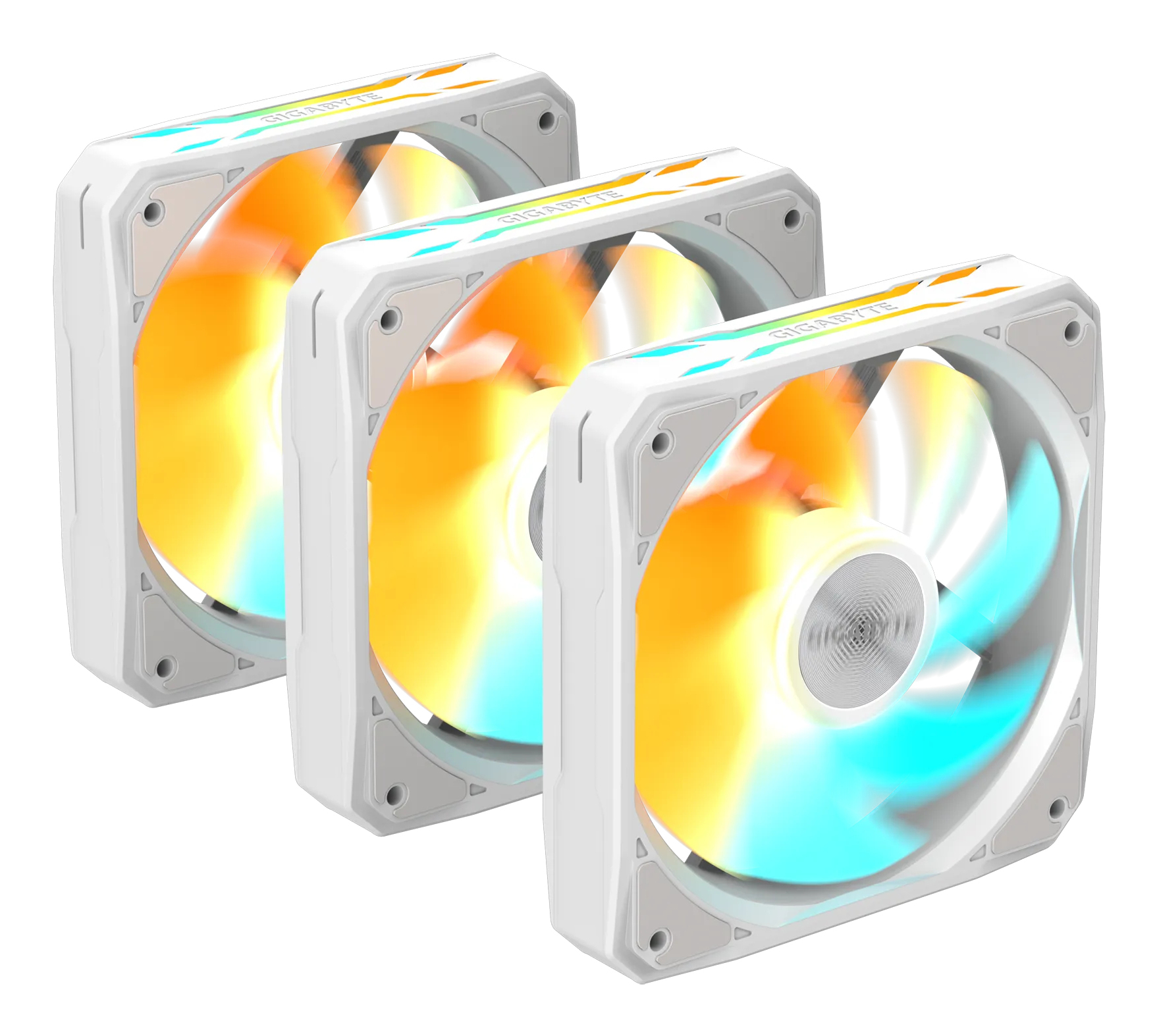 GIGABYTE GP-GBT EZFAN1203 ICE koelsysteem voor computers Computer behuizing Ventilator 12 cm Wit 3 stuk(s) - Afbeelding 5
