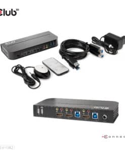 CLUB3D HDMI KVM SWITCH FOR DUAL HDMI 4K 60Hz - Afbeelding 4