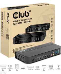 CLUB3D HDMI KVM SWITCH FOR DUAL HDMI 4K 60Hz - Afbeelding 5