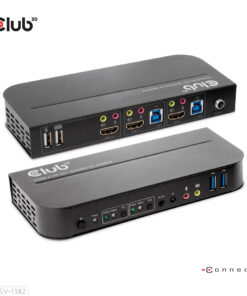 CLUB3D HDMI KVM SWITCH FOR DUAL HDMI 4K 60Hz