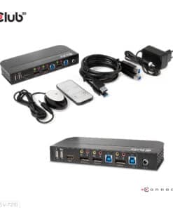 CLUB3D DisplayPort/HDMI KVM Switch For Dual DisplayPort 4K 60Hz - Afbeelding 4
