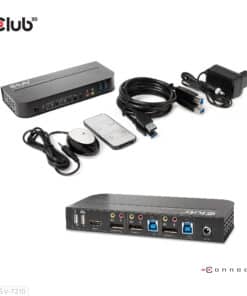 CLUB3D DisplayPort/HDMI KVM Switch For Dual DisplayPort 4K 60Hz - Afbeelding 5
