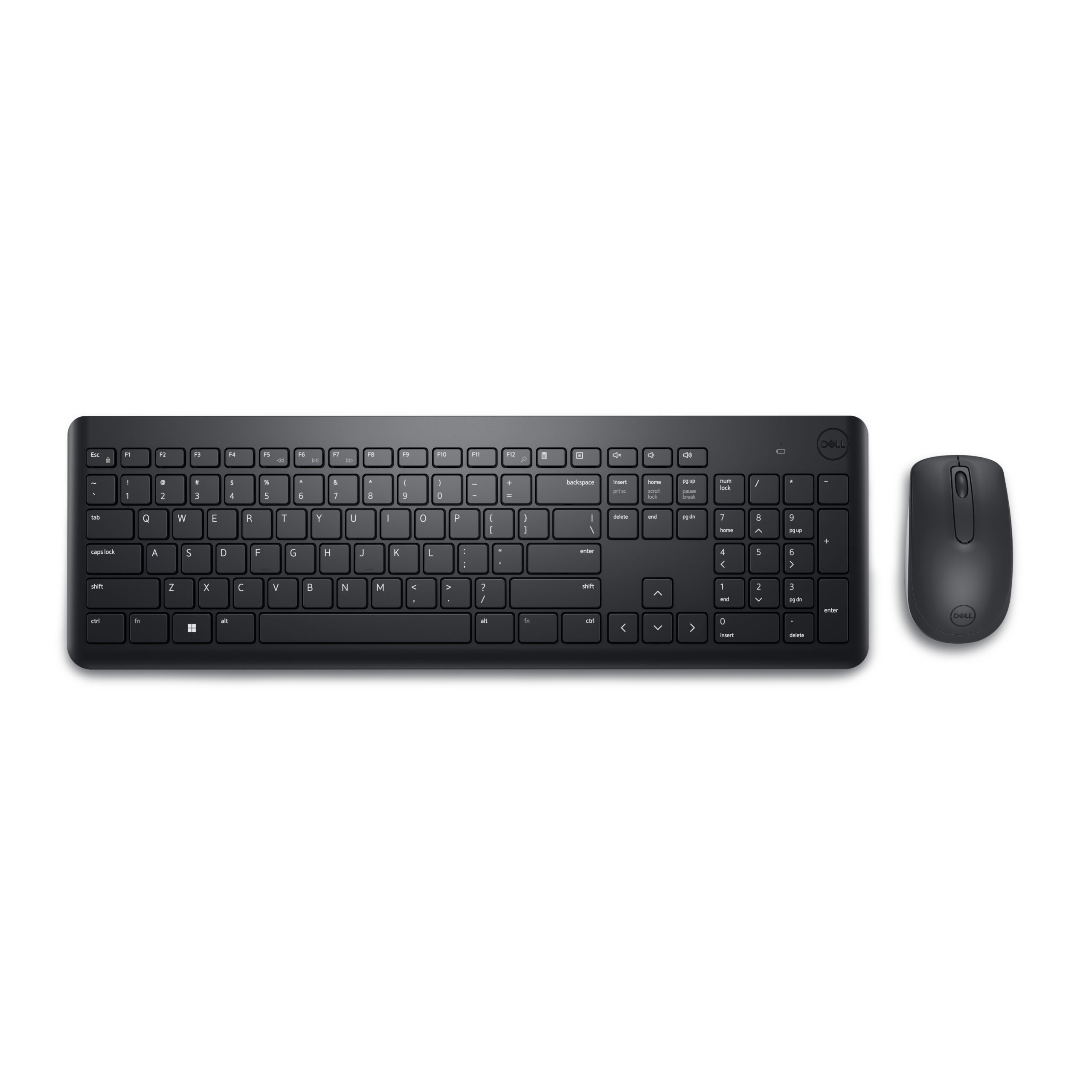 DELL KM3322W toetsenbord Inclusief muis Kantoor RF Draadloos AZERTY Belgisch Zwart