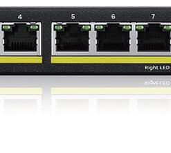 Zyxel GS1915-8EP Managed L2 Gigabit Ethernet (10/100/1000) Power over Ethernet (PoE) Zwart
