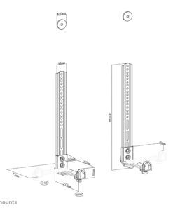Neomounts AWL29-650BL1 Videobar/soundbar houder VESA - max 15 kg - universeel