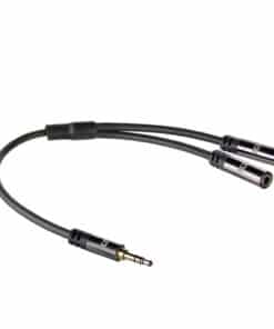 ACT 0,15 meter High Quality audio splitterkabel 3,5 mm stereo jack male - 2x female - Afbeelding 2