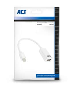 ACT 0,15 meter Mini DisplayPort male naar HDMI-A female adapter - Afbeelding 2
