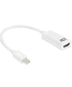 ACT 0,15 meter Mini DisplayPort male naar HDMI-A female adapter