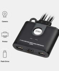 ATEN 2-Port USB FHD HDMI-kabel KVM schakelaar - Afbeelding 2