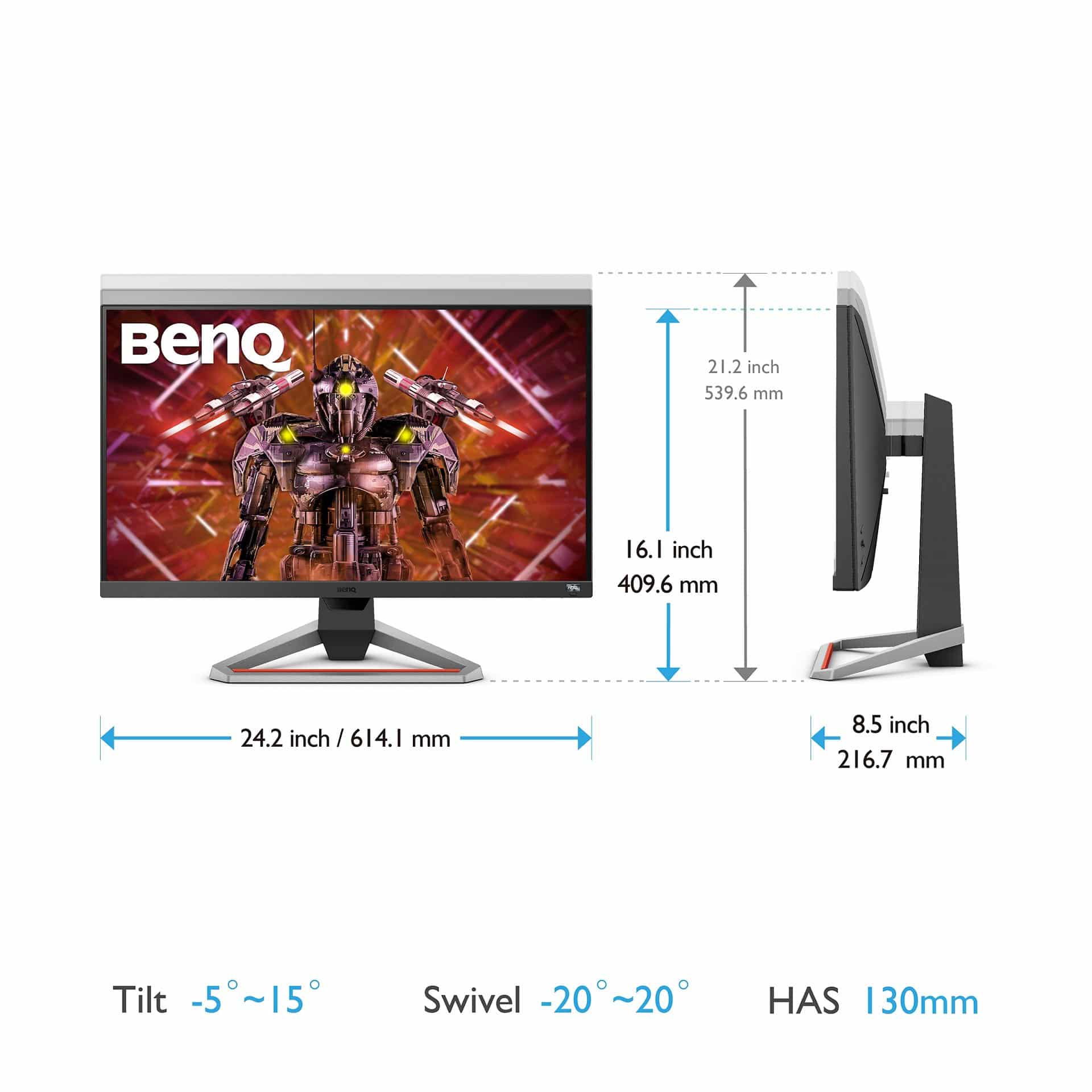 BenQ 9H.LKTLA.TBE computer monitor 68,6 cm (27") 3840 x 2160 Pixels 4K Ultra HD LED Zwart - Afbeelding 3