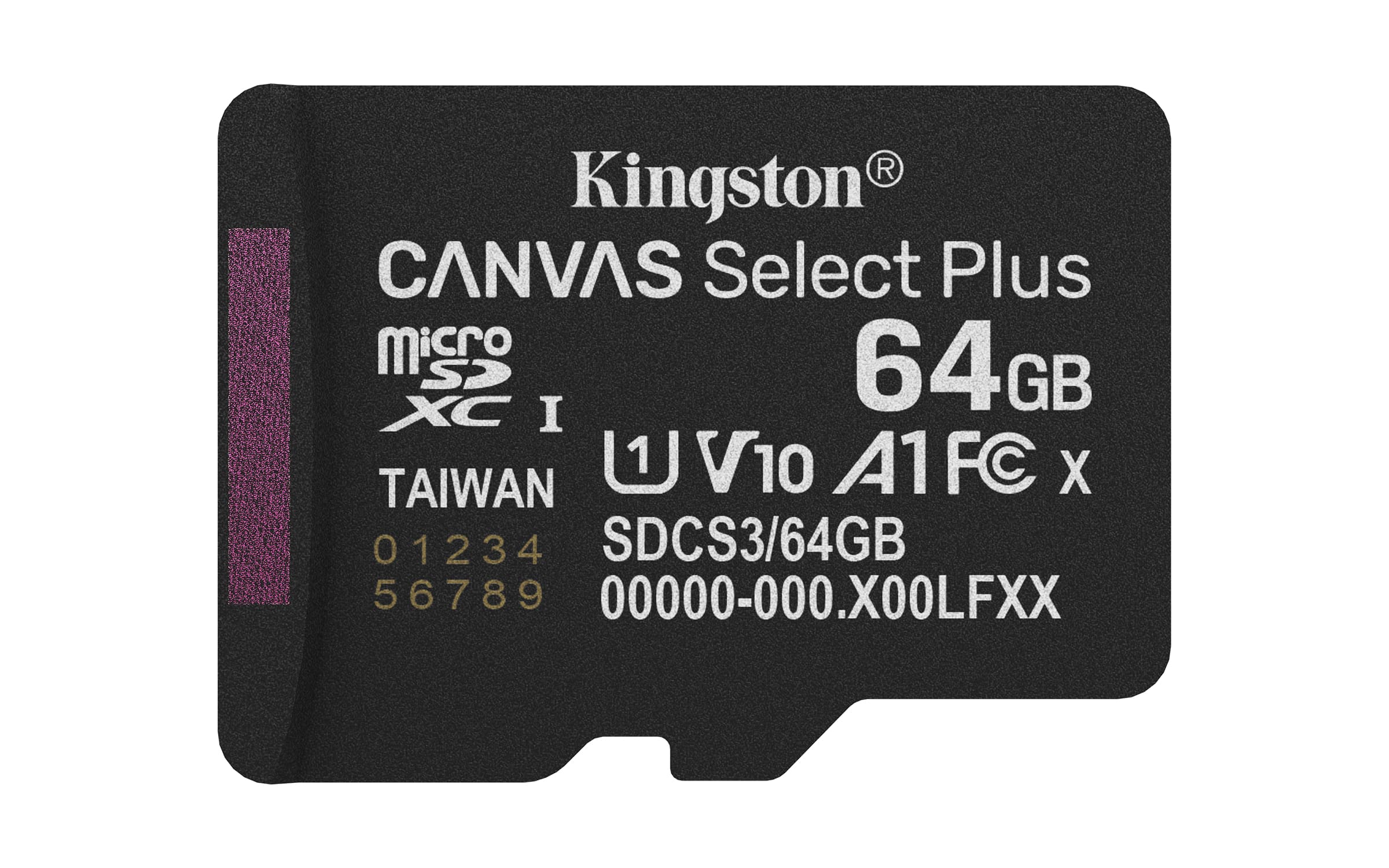 Kingston Technology 64GB microSDXC Canvas Select Plus Gen3 100MB/s A1 kaart + adapter - Afbeelding 3