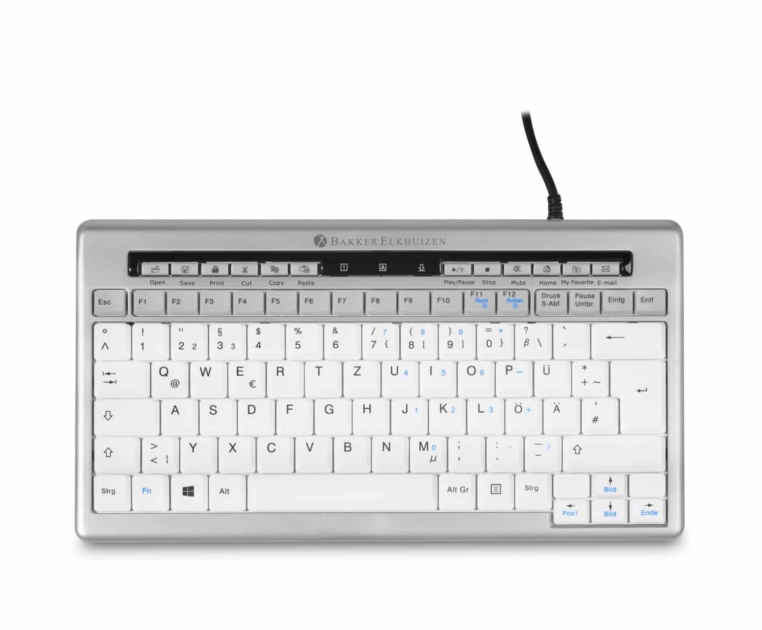BakkerElkhuizen S-Board 840 DE Qwertz Toetsenbord