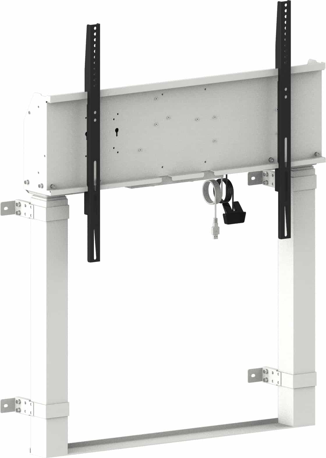 iiyama MD-WLIFT2031-W1 flat panel bureau steun 2,67 m (105") Vloer Wit - Afbeelding 5