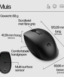 HP 650 draadloze toetsenbord- en muiscombinatie
