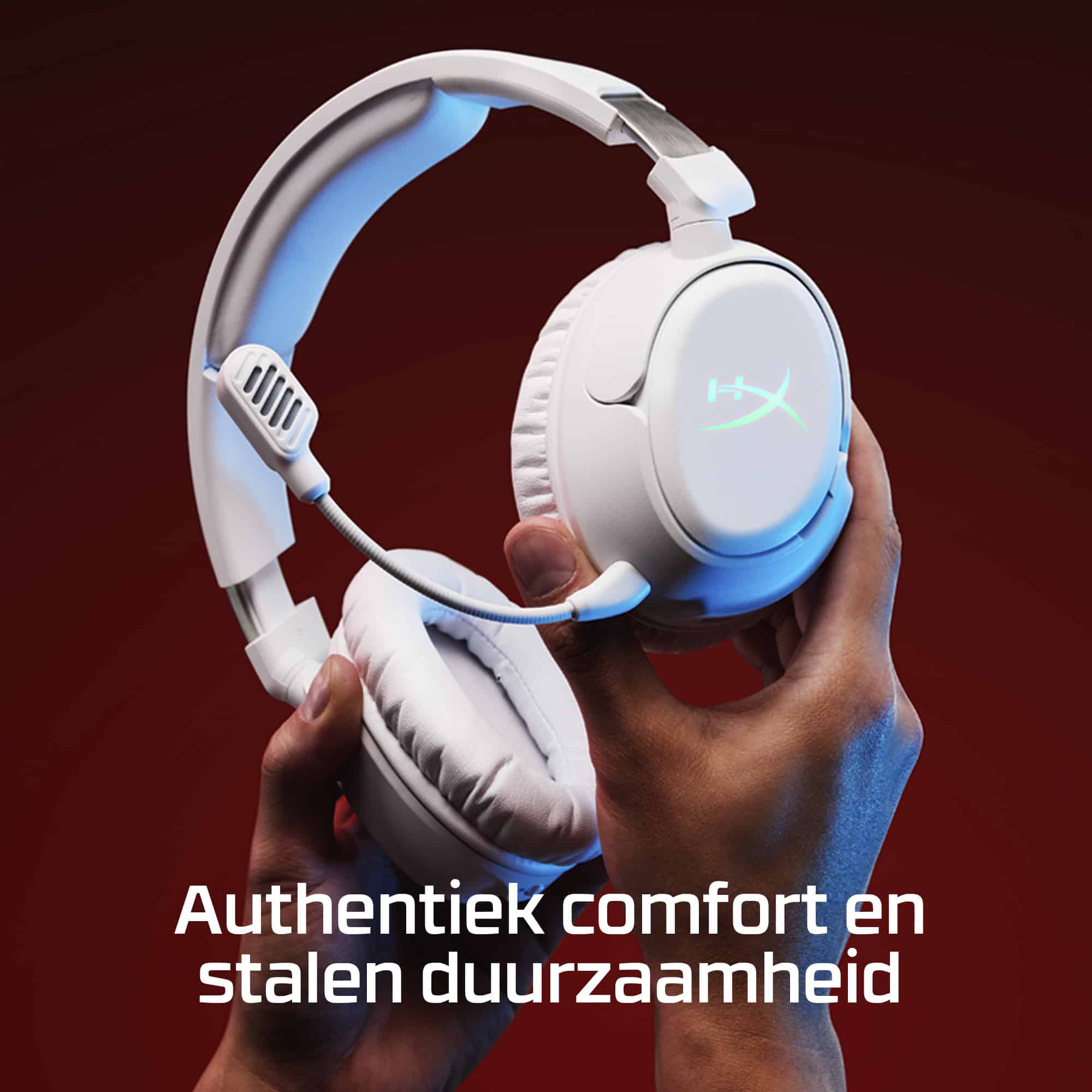 HyperX Cloud Flight 2 - Wireless Gaming Headset (White) - Afbeelding 6