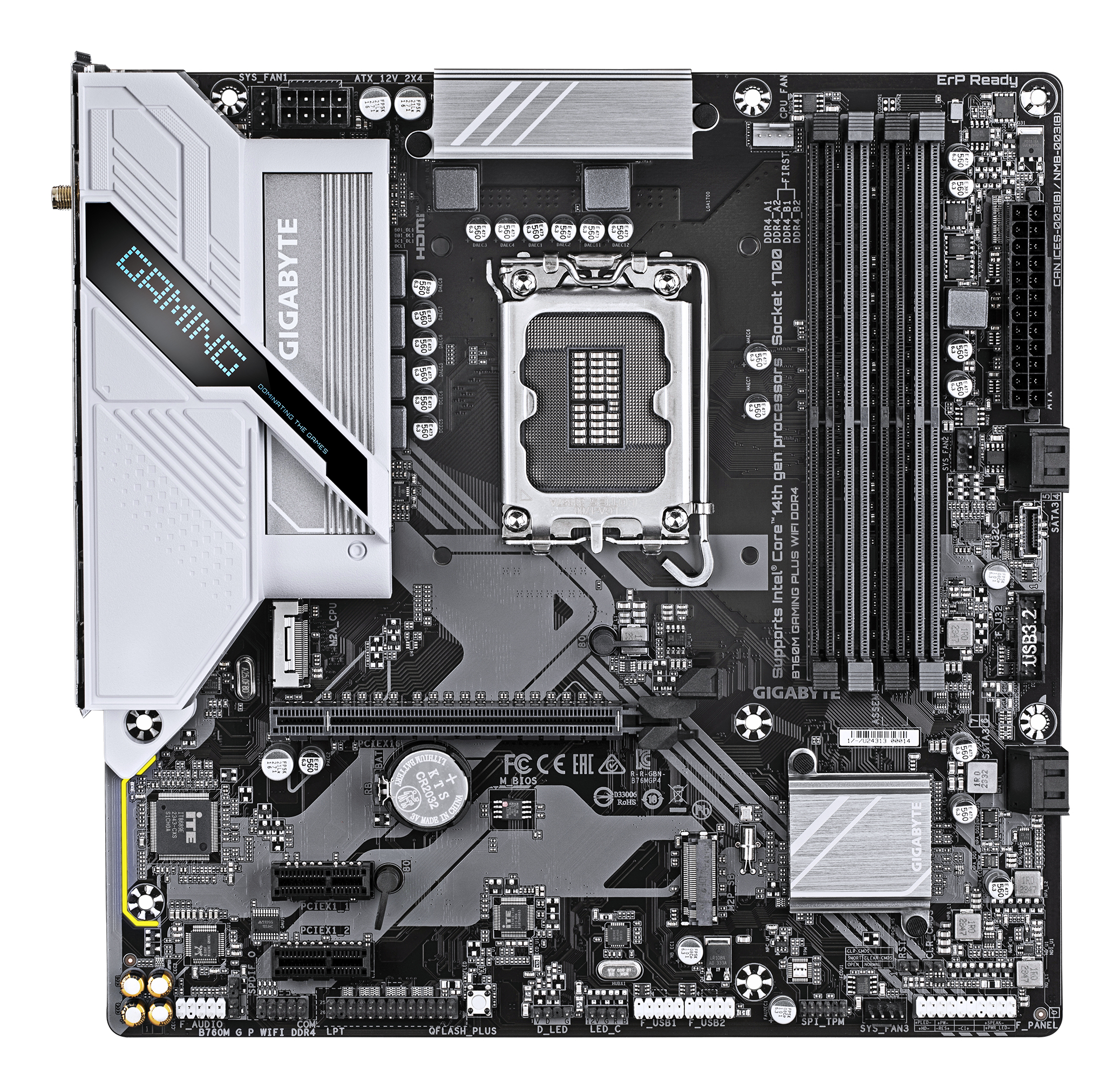 GIGABYTE B760M GAMING PLUS WIFI DDR4 Intel B760 LGA 1700 micro ATX - Afbeelding 2