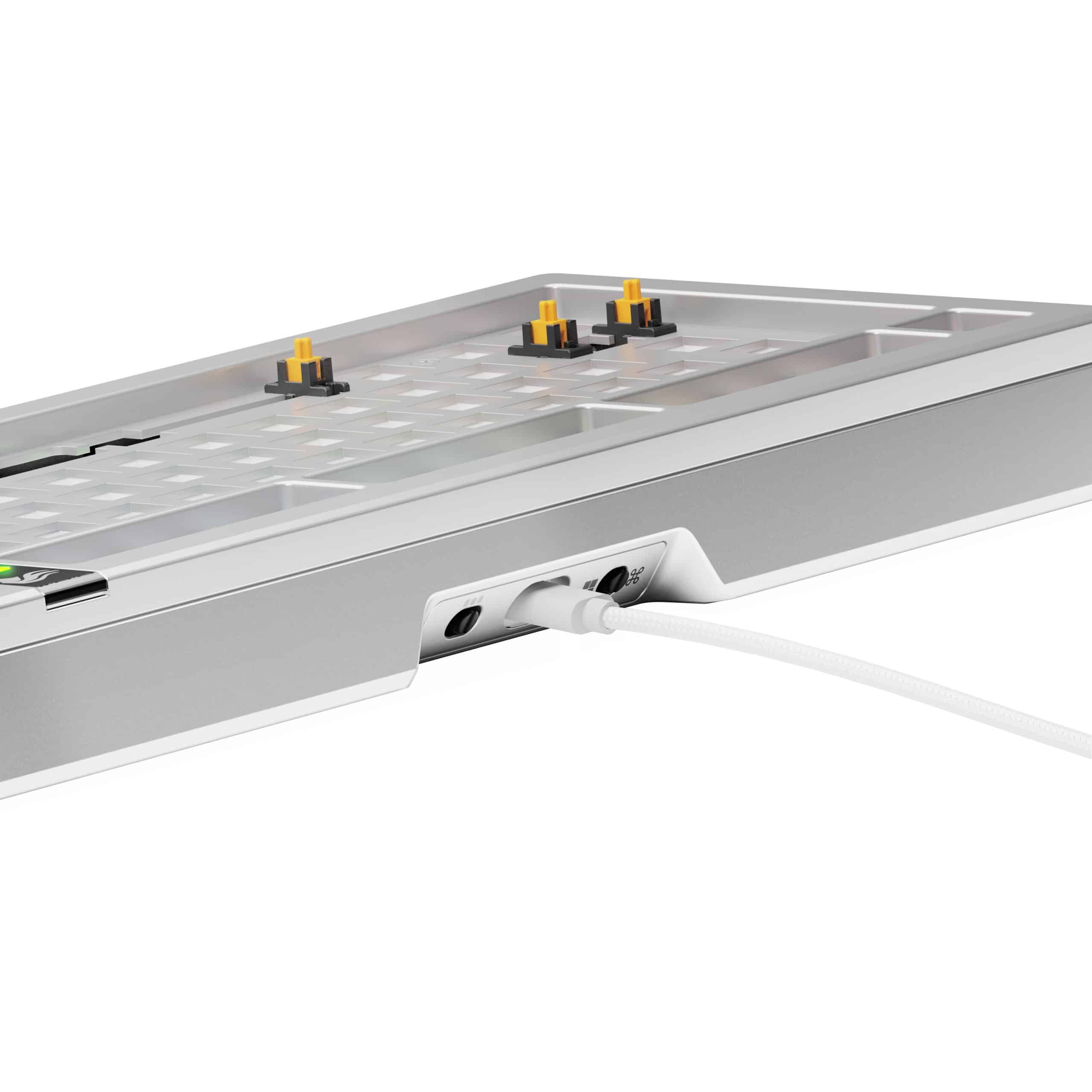 Glorious Gaming GMMK 3 PRO 75% Barebones toetsenbord Thuis USB Nee Zilver - Afbeelding 4