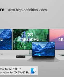 i-tec Thunderbolt5 Quattro Display Docking Station, 5x USB, 2.5 GLAN + Power Delivery 140W - Afbeelding 6
