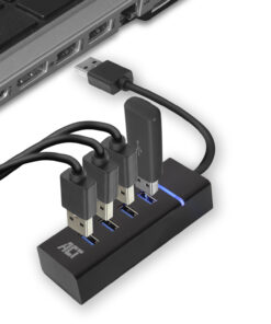 ACT USB hub 3.0, 4 poorts USB-A