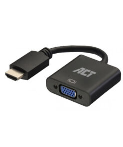 ACT 0,15 meter HDMI-A male naar VGA female adapter, met audio