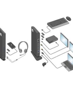 ACT Universeel USB-C of USB-A Dockingstation, voor 2 HDMI monitoren, DisplayLink - Afbeelding 2
