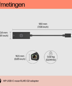 HP USB-C naar RJ45 adapter G2