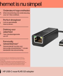 HP USB-C naar RJ45 adapter G2 - Afbeelding 2