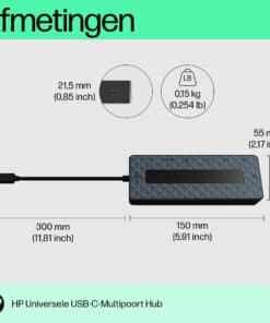 HP Universal USB-C Multiport Hub - Afbeelding 3