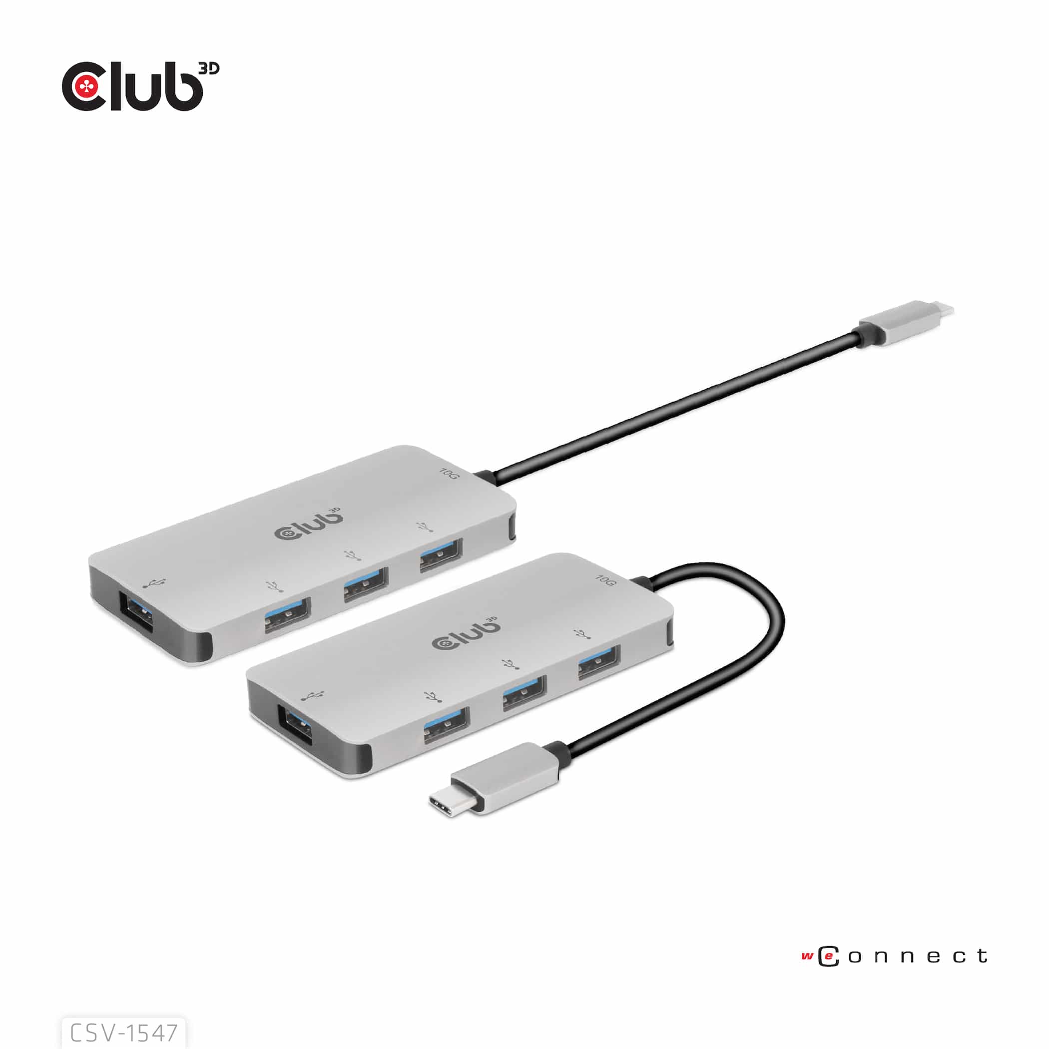 CLUB3D 4-Port USB-A Hub for USB-C – 10Gbps Fast Transfer - Afbeelding 4