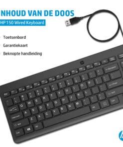 HP 150 Wired Keyboard - Afbeelding 3
