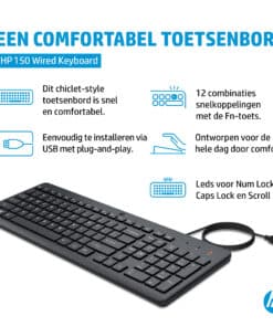 HP 150 Wired Keyboard - Afbeelding 2