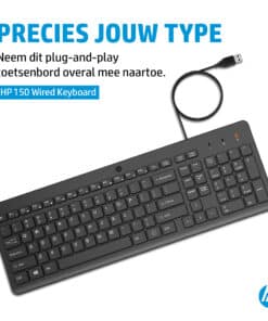 HP 150 Wired Keyboard - Afbeelding 3