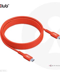 CLUB3D USB2 Type-C Bi-Directional Cable, Data 480Mb,PD 240W(48V/5A) EPR M/M 2m USB IF GECERTIFICEERD