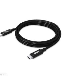 CLUB3D USB4 Gen2x2 Type-C Bi-Directional Cable 4K60Hz, Data 20Gbps, PD 240W(48V/5A) EPR M/M 2m USB IF GECERTIFCIEERD - Afbeelding 4