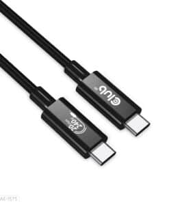 CLUB3D USB4 Gen2x2 Type-C Bi-Directional Cable 4K60Hz, Data 20Gbps, PD 240W(48V/5A) EPR M/M 2m USB IF GECERTIFCIEERD