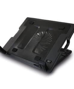 ACT Laptopstandaard, met ventilator, hoogte verstelbaar in 5 standen, 2-poorts hub